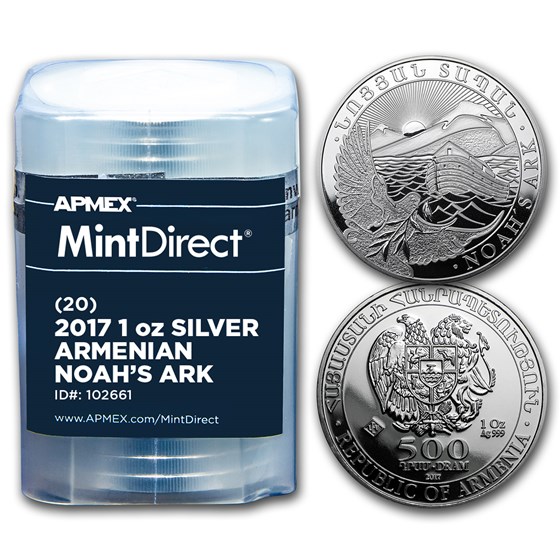 2017 Armenia 1 oz Silver Noah’s Ark (20-Coin MintDirect® Tube) 2017 Armenia 1 oz Silver Noah’s Ark (20-Coin MintDirect® Tube)